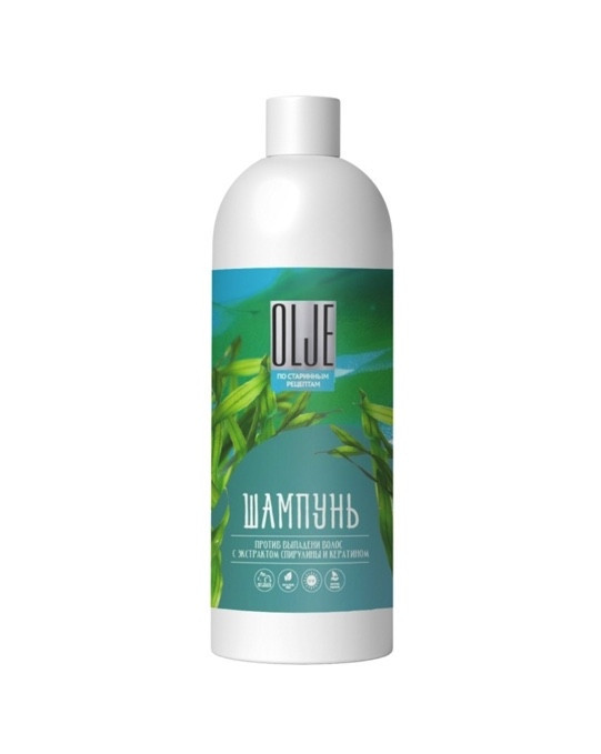 OLJE / Натуральный шампунь против выпадения волос с экстрактом концентрата спирулины и кератина 1000 мл в Иваново