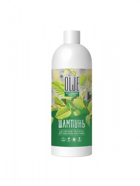 OLJE Натуральный шампунь для сухих волос с экстрактом березовых почек и кератином 1000 мл в Иваново