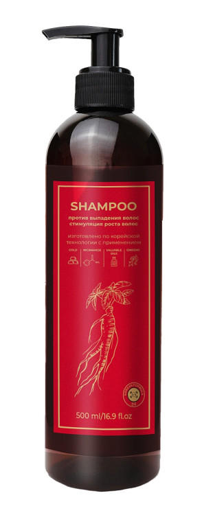Шампунь для волос с корейским женьшенем и золотом 500 мл в Иваново
